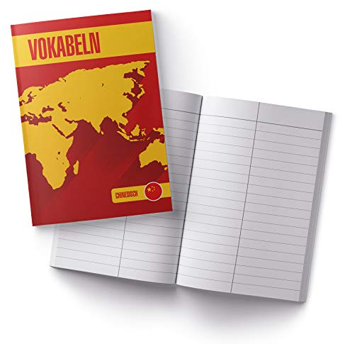 itenga Vokabelheft Chinesisch Schule Schulbedarf Notizbuch Lernen Vokabeln Fremdsprache DIN A5