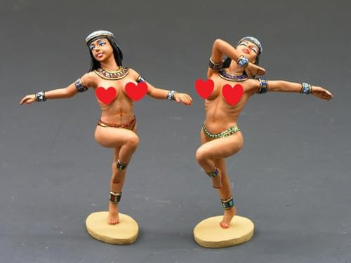 King & Country Toy Soldiers Ancient Egypt AE023 Temple Dancers 1:30 Scale Pewter