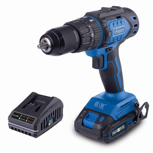 Scheppach Akku Schlagbohrschrauber BC-CD60-X mit 2Ah Starterkit | 3in1 | Brushless Motor | Drehmoment 60Nm | Drehmomentstufen 19+1+1 | Spannbereich 1,5-13mm | LED-Leuchte & Gürtelclip | 20V-IXES-Serie