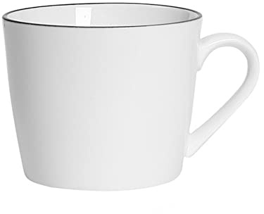 DouYuan Ceramic Coffee Mug, Cute Breakfast Cup for Milk Coffee Soy Milk Juice Tea, 320ML/11.2OZ