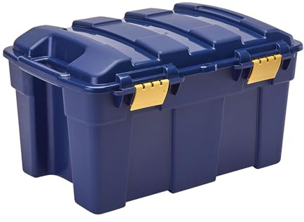 BANKERS BOX 40L Plastic Tote Box 2-Pack, BPA-Free Polypropylene, 100% Recycled Lids, Nesting & Stackable, Split Lid, 33x39x59cm, Versatile for Home & Office
