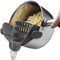 Passoire à pâtes en silicone - Passoire de cuisine à clipser - Passe au lave-vaisselle - Convient pour toutes les casseroles et bols et l'égouttoir parfait pour les pâtes, les légumes et les fruits