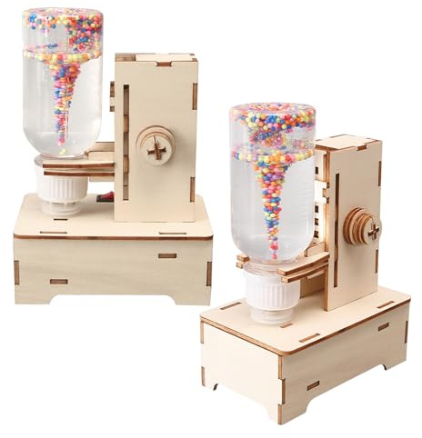 Milisten 2 Piezas Kit Científico Tornado Stem para Simulador de Tormentas DIY de Madera Segura Educativo de Experimentos Meteorológicos para Aprendizaje Práctico Física y Ciencias