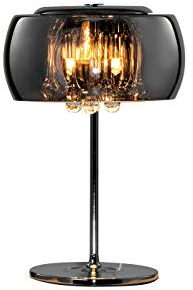 Lampada da tavolo Vapore in vetro cromato