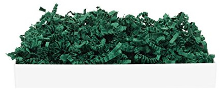 SizzlePak Waldgrün, grünes Füllmaterial und Polsterpapier zum Füllen, Polstern, Ausstopfen, Dekorieren von Geschenk-Verpackungen, Deko - 1 kg