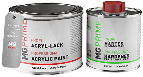 Pantone 10C Warm Grey Peinture acrylique brillante Pot de 0,75 litre / 750 ml, y compris le durcisseur