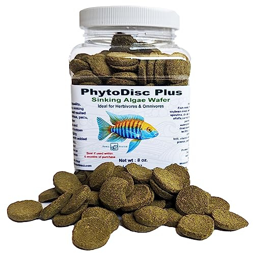 Brine Shrimp Direct PhytoDisc Plus Spirulina Algae Sinking Wafers, 8 oz