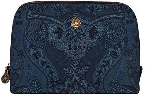 Cosmetic Bag Triangle Medium Kyoto Festival Denim Blue 24/17