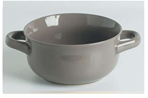 Ciotola for cereali, scodella for zuppa, scodella for tè, scodelle grandi for zuppa in ceramica con doppio manico, ciotole da portata in porcellana da 30 once Ciotola for cereali da colazione impilabi
