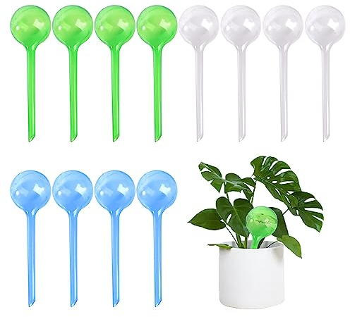 12 Stück Bewässerungskugeln, automatisches Bewässerungsgerät, automatisches Bewässerungssystem für Pflanzen, Hilfsgerät zur Bewässerung von Blumentöpfen,für Gemüse, Topfpflanzen, Blumen（13 * 5cm）