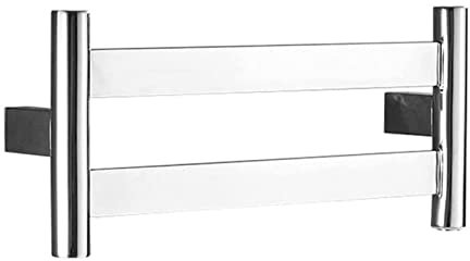 HWSY Scaldasalviette a Parete, Riscaldamento a Temperatura Costante con 4 Barre a Tubo Quadrato Stendino da Bagno per Bagno Scaldasalviette in Acciaio Inossidabile Asciugamano Rapido D Interesting