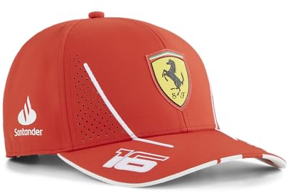 PUMA Scuderia Ferrari Kinder 2024 Charles Leclerc Kappe Brennt rot Einheitsgröße
