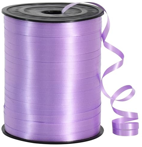TONIFUL 500 Yards Light Purple Curling Ribbon Balloon String Gift Wrapping | Ribbon for Gift Wrapping Balloons Curling String for Bouquets Crafts Birthday Graduation Christmas New Year Decorations