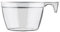 Monouso | 50 Tazas de plástico 90ml, Transparente, Café y te, Tazas cafetería, Juego de Tazas de café, Vaso reutilizable, Apto para microondas, Sin BPA