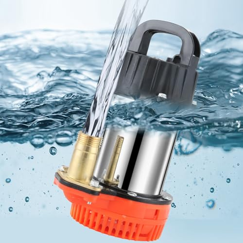 Dykpump, 24 V DC, dränkbar solvattenpump, 220 W, hög lyftkraft, 8 m, stor djupbrunnspump för Farm Ranch, energieffektiv vattenpump för utomhusbruk