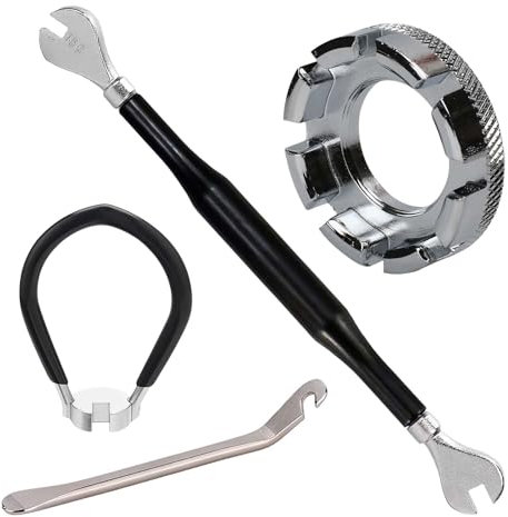 ClcIosis 4 Stück Speichenschlüssel Fahrrad Set, Speichenspanner Fahrrad, Eine Einfache Bedienung Ausgestattet und Mit Präzisen Abmessungen, Geeignet für Fast Alle Arten Von Fahrrädern