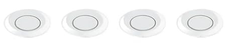 Sensore Di Assistenza Al Parcheggio Set Sensori Parcheggio Radar Retromarcia Posteriori Auto Display LCD 4 Sonde Allarme Acustico 65 DB Rilevatore Monitoraggio Parktronic Backup(bianca)