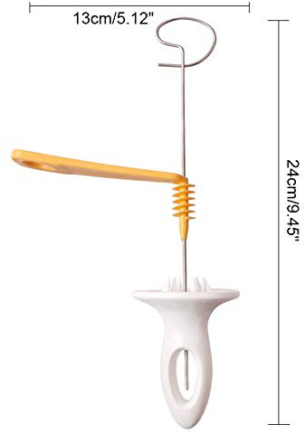 Akozon Slicer de Pommes de Terre Manuel - -Râpe torsadé en Acier Inoxydable et en Plastique pour Découpage de Légumes en Spirale - Outil de Râpe de Pomme de Terre Facile à Utiliser pour la Cuisine,