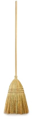 Mendi Escoba de Mijo Natural, Fabricada en Navarra, la de Toda la Vida, Mide 145 cm, Ideal para Todos, la Escoba Que seguimos fabricando Durante Cuatro Generaciones. Envios en 2-3 dias.