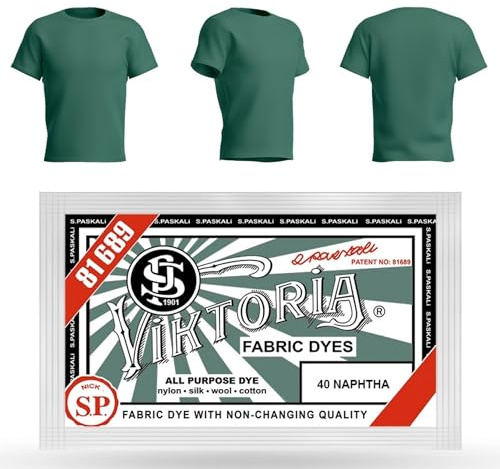 HOPS Textile Dye (Midnight Green) - Dye Fabric, Clothing, Jeans, Renew Textiles, 10g Pack