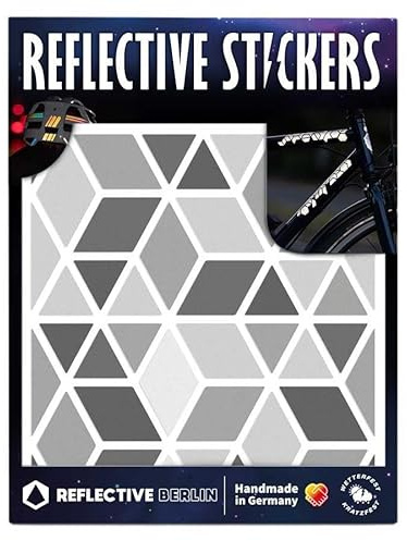 Reflective Berlin Shapes Reflexaufkleber Diamonds Grey Einheitsgröße