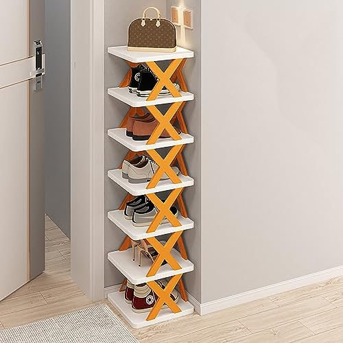 Scarpiera Verticale, Torre Per Scarpe A 7 Ripiani, Shoe Rack Impilabile, Porta Scarpe Salvaspazio, Scarpiere Multistrato, Porta Scarpe Impilabile Organizzatore, Per Ingresso/Camera/Salotto/Corridoio (