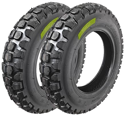 2 Reifen 3.50-10 kompatibel mit Vespa PX 125 Primavera 150 200 Reifen 6PR Cross Tubeless X APE Piaggio