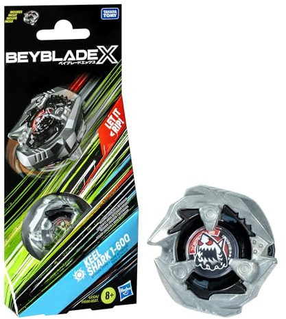 Beyblade X Keel Shark 1-60Q Booster Pack Set with Attack Type Top; Authentic Takara Tomy Battle Tops Games/Toys for Boys and Girls 8+