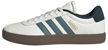 adidas Homme VL Court 3.0 Shoes, Core White/Preloved Teal/Aurora Ivy, 43 1/3 EU