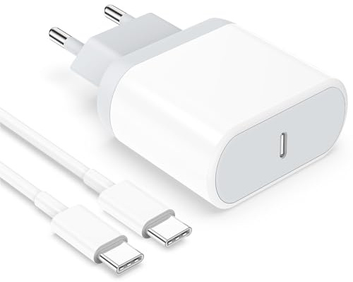 Caricatore per iPhone 17/17 Pro/17 Air/17 Pro Max/16/16 Plus/16 Pro/16 Pro Max/15, 25W Rapido USB C Caricabatterie con 2M Cavo Tipo C Carica Batteria Charger Alimentatore Presa Spina Gakaogue