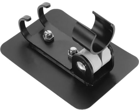 Holibanna Soporte Para Cabezal De Ducha Ajustable, Base De Metal Antioxidante Negro, Soporte Para Aspersor De Baño, Montaje Superficie Lisa, 1 Unidad Para Uso Doméstico