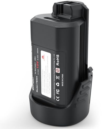 HTongD Ersatzakku für Bosch Akku 12v: 3Ah Li-ion Werkzeugakku Kompatibel BAT420 GBA12V30 BAT411 BAT411A BAT412 BAT413