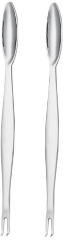 Healifty 2piezas Utensilios para Cocina Acero Inoxidable Tenedores para Multiusos Herramientas Apertura Cangrejo para Comer Mariscos Hogar