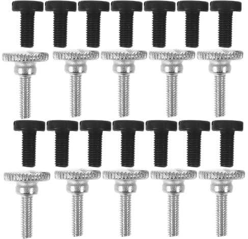 MUELODSIC Set 60 Pezzi Viti per Macchina da Cucire con Vite a Testa Zigrinata e Vite di Fissaggio Piedino Premistoffa Accessori di Ricambio in Metallo per Manutenzione Kit Riparazione per