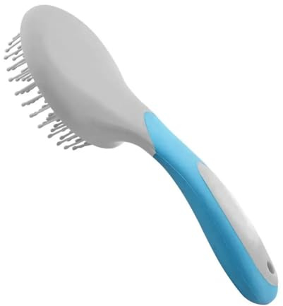 Qeunrtiy Peigne de tirage pour crinière pour chevaux - Brosse professionnelle pour crinière et queue avec brosse de toilettage humanisée