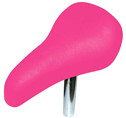 cyclingcolors BMX Kid Bike Saddle with seatpost 7/8 22mm Comfort Foam Design Soft Touch Large (Pink)