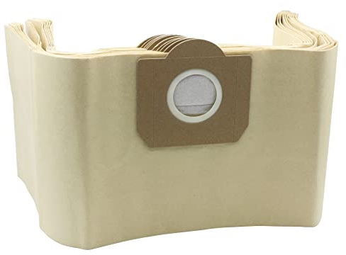 KENSHIRE Paquete de 10 bolsas de filtro de papel compatibles con bolsas Karcher WD3, bolsas WD3P, aspiradora húmeda y seca, parte A 2204, A 2234 PT, A 2534 PT SE 4001, SE 4002, 6.959-130