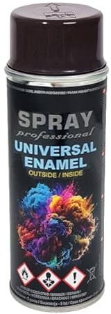 VE-INDUSTRIES Lackspray nach RAL Spraydose 400ml Buntlack für Holz, Metall (Tiefschwarz glänzend - RAL9005)