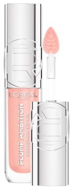 L'Oréal Paris Plump Ambition Volumisierendes Lippenöl mit Hyaluronsäure, 24-stündige Feuchtigkeit*, Pink (Milky Nu)