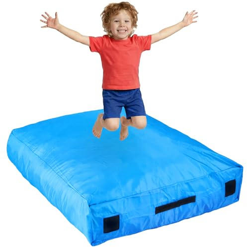 SaferBounce Sensory Crash Pad För Barn | Stor 152 x 152 cm Eller 122 x 91 cm | Autism Crash Matta För Barn | Crashpad | Stor Skummatta Barn | Klättring & Gymnastik