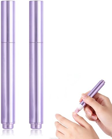 3 en 1 lápiz de aceite para cutículas, 2 unidades de lápiz de aceite para cutículas con punta de cerámica, empujador de cutículas para uñas, hidratante, puntas para cuidado de uñas secas y dañadas