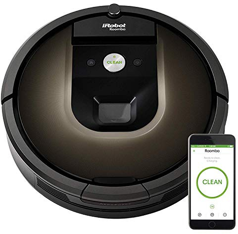 iRobot Roomba 980 Robot Vacuum-Wi-Fi Connected Mapping, Works with Alexa, Ideal for Pet Hair, Carpets, Hard Floors, Power Boost Technology, Black (Renewed)