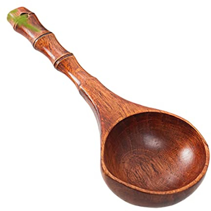 minkissy 1St Långhandtag Wooden Spoon för Sauna Vattenskopa i Multifunktionell Rörsked för Hem Restaurang Spa Bekväm Hållbar