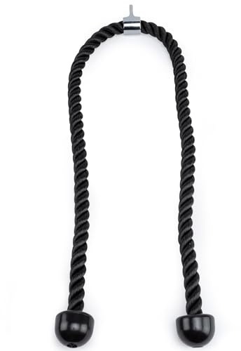 GymPin Corde de Traction Double Longueur pour Triceps – Fixation de 140 cm pour Machine à câble – Longue Corde de Traction Robuste pour Triceps – 1,2 m 17,8 cm