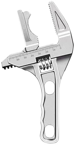 Genikeer Llave Ajustable Delgada - Llave Inglesa Ajustable De Servicio Pesado 0.5-7 Cm - Herramientas Manuales Para Fontanería Basura Automóvil Bicicleta Frenos Eléctricos | Fregadero Bicicleta Grifo