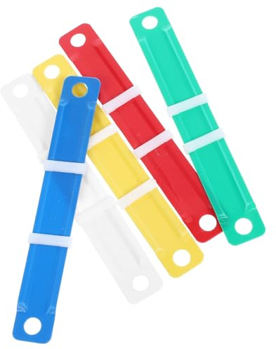 Alipis 100 Pièces Clips de Reliure Plastique 8 Cm, Inserts pour Dos de Classeur à Feuilles Mobiles, Compatibles Cahiers et Agendas, Accessoires Bureau Légers et Pratiques