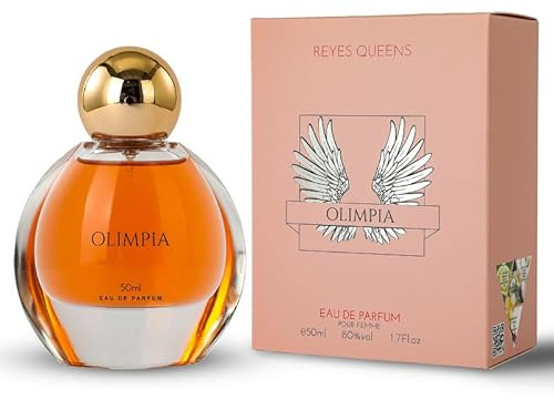 Perfume para mujer REYES QUEENS, Olimpia 50 ml Familia Olfativa: Floral, Tamaño: 50 ml, Concentración: Agua de perfume, Género: Femenino