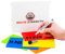 75 imanes para escribir de 15 x 10 cm, con rotulador para pizarra, para Scrum, Agile, Kanban o Lean – Mix – 5 colores