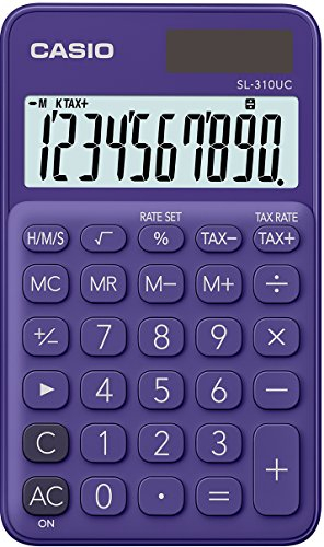 Cientificas y Financieras marca CASIO modelo CASIO Calculatrice de poche 10 chiffres Violette SL-310UC-PL-S-EC