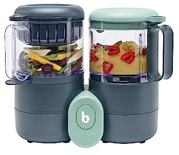 Babymoov Nutribaby One 4-in-1 Babynahrungszubereiter, 2 l Fassungsvermögen, schonendes Dampfgaren, Mixen, Aufwärmen & Auftauen von Babykost
